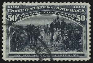 Sale 982, Lot 5574, 1893 Columbian Issue (10c thru $1.00, Scott 237-241)