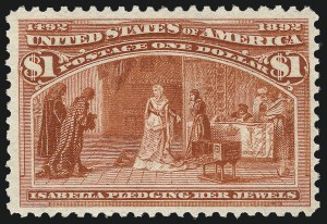 Sale 982, Lot 5577, 1893 Columbian Issue (10c thru $1.00, Scott 237-241)