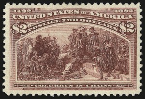 Sale 982, Lot 5582, 1893 Columbian Issue ($2.00 thru $5.00, Scott 242-245)
