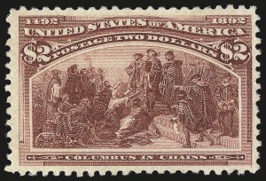 Sale 982, Lot 5583, 1893 Columbian Issue ($2.00 thru $5.00, Scott 242-245)