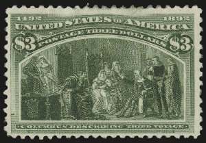 Sale 982, Lot 5585, 1893 Columbian Issue ($2.00 thru $5.00, Scott 242-245)