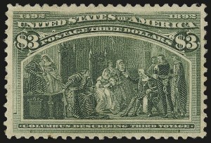 Sale 982, Lot 5586, 1893 Columbian Issue ($2.00 thru $5.00, Scott 242-245)