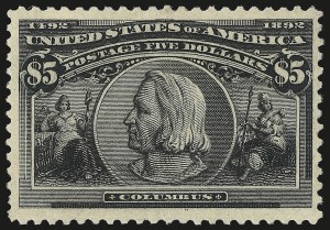 Sale 982, Lot 5593, 1893 Columbian Issue ($2.00 thru $5.00, Scott 242-245)