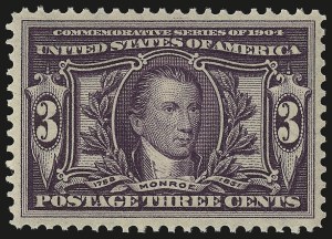 Sale Number 982, Lot Number 5712, 1904 Louisiana Purchase, Jamestown Issues (Scott 323-330)