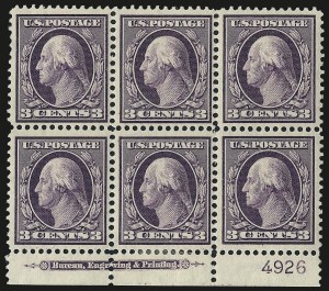Sale 982, Lot 5727, 1908-10 Washington-Franklin Issues (Scott 331-356)