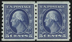 Sale 982, Lot 5779, 1910-13 Washington-Franklin Issue (Scott 374-396)
