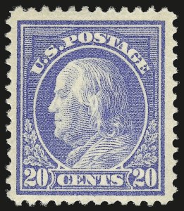 Sale 982, Lot 5802, 1912-14 Washington-Franklin Issue (Scott 405-423)
