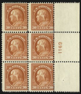 Sale 982, Lot 5806, 1912-14 Washington-Franklin Issue (Scott 405-423)