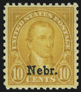 Sale 982, Lot 6014, Kans.-Nebr. Overprints (Scott 659-678)