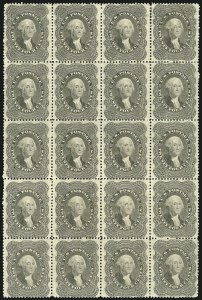 Sale 1000, Lot 1020, The Peter G. Dupuy Collection of High-Value 1857-60 Issues - Large Multiples