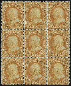 Sale 1000, Lot 1022, The Peter G. Dupuy Collection of High-Value 1857-60 Issues - Large Multiples