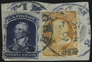 Sale 1000, Lot 1033, The Peter G. Dupuy Collection of High-Value 1857-60 Issues - Used