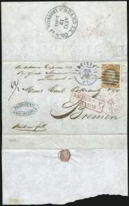 Sale 1000, Lot 1044, The Peter G. Dupuy Collection of High-Value 1857-60 Issues - Covers