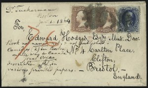 Sale 1000, Lot 1070, 90c 1861 Issue Cover