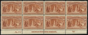 Sale 1000, Lot 1140, 1893 Columbian Issue (Dollar Values)