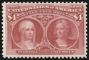 Sale 1000, Lot 1143, 1893 Columbian Issue (Dollar Values)