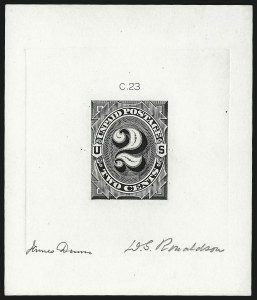 Sale 1003, Lot 5193, United States Postage Due Issues (Essays)