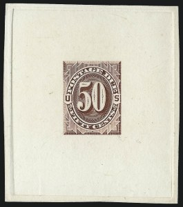 Sale 1003, Lot 5221, United States Postage Due Issues (Proofs and Trial Color Proofs)