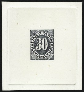 Sale 1003, Lot 5222, United States Postage Due Issues (Proofs and Trial Color Proofs)