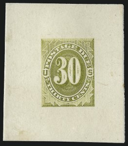 Sale 1003, Lot 5224, United States Postage Due Issues (Proofs and Trial Color Proofs)