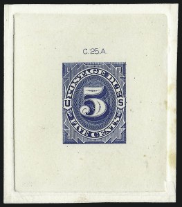 Sale 1003, Lot 5227, United States Postage Due Issues (Proofs and Trial Color Proofs)