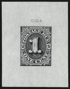 Sale 1003, Lot 5228, United States Postage Due Issues (Proofs and Trial Color Proofs)