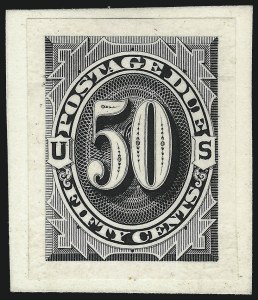 Sale 1003, Lot 5229, United States Postage Due Issues (Proofs and Trial Color Proofs)