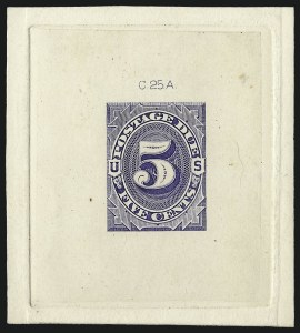 Sale 1003, Lot 5232, United States Postage Due Issues (Proofs and Trial Color Proofs)