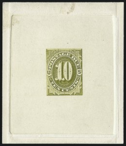 Sale 1003, Lot 5235, United States Postage Due Issues (Proofs and Trial Color Proofs)