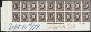 Sale 1003, Lot 5237, United States Postage Due Issues (Proofs and Trial Color Proofs)