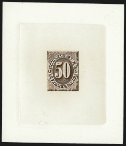 Sale 1003, Lot 5240, United States Postage Due Issues (Proofs and Trial Color Proofs)
