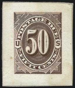 Sale 1003, Lot 5244, United States Postage Due Issues (Proofs and Trial Color Proofs)