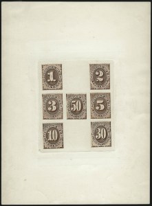 Sale 1003, Lot 5246, United States Postage Due Issues (Proofs and Trial Color Proofs)
