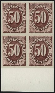 Sale 1003, Lot 5247, United States Postage Due Issues (Proofs and Trial Color Proofs)
