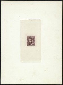Sale 1003, Lot 5249, United States Postage Due Issues (Proofs and Trial Color Proofs)