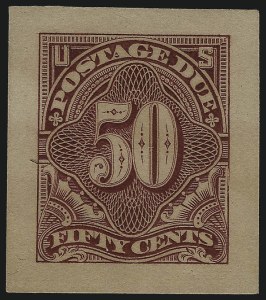 Sale 1003, Lot 5254, United States Postage Due Issues (Proofs and Trial Color Proofs)