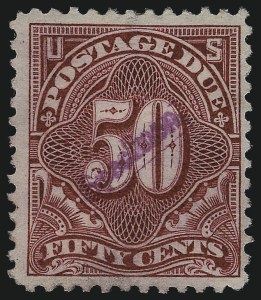 Sale 1003, Lot 5260, United States Postage Due Issues (Specimens)