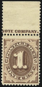 Sale 1003, Lot 5263, United States Postage Due Issues (Singles, Scott J1-J7)