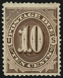 Sale 1003, Lot 5272, United States Postage Due Issues (Special Printings, Scott J9-J14)