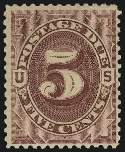 Sale 1003, Lot 5277, United States Postage Due Issues (Singles, Scott J15-J44)