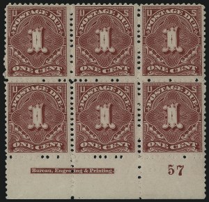 Sale 1003, Lot 5343, United States Postage Due Issues (Blocks and Plate Blocks, Scott J20-J49a)