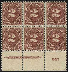 Sale 1003, Lot 5349, United States Postage Due Issues (Blocks and Plate Blocks, Scott J20-J49a)