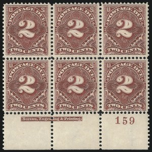 Sale 1003, Lot 5352, United States Postage Due Issues (Blocks and Plate Blocks, Scott J20-J49a)