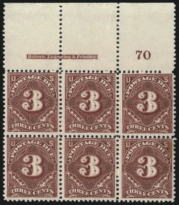 Sale 1003, Lot 5353, United States Postage Due Issues (Blocks and Plate Blocks, Scott J20-J49a)