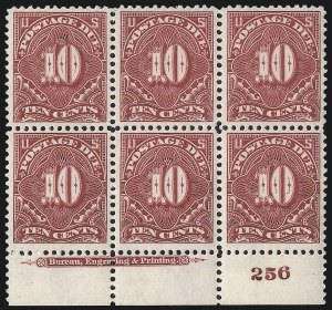 Sale 1003, Lot 5359, United States Postage Due Issues (Blocks and Plate Blocks, Scott J20-J49a)