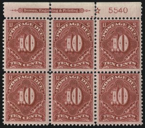 Sale 1003, Lot 5365, United States Postage Due Issues (Blocks and Plate Blocks, Scott J20-J49a)