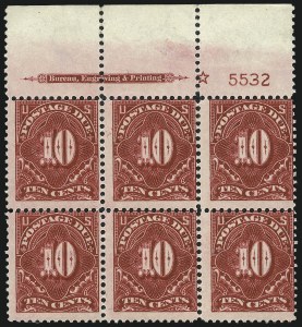 Sale 1003, Lot 5366, United States Postage Due Issues (Blocks and Plate Blocks, Scott J20-J49a)