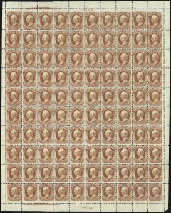 Sale 1003, Lot 5456, War Department Issues (Sheets)