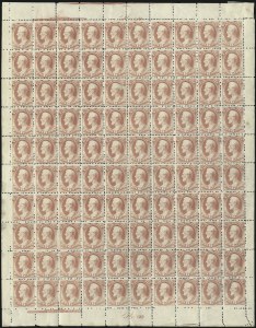 Sale 1003, Lot 5461, War Department Issues (Sheets)