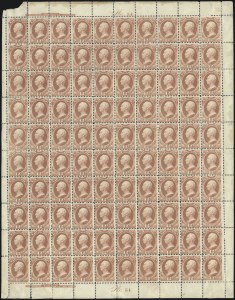 Sale 1003, Lot 5463, War Department Issues (Sheets)